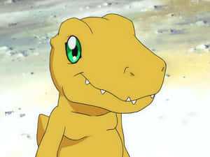 Agumon Roaring In Battle Wallpaper