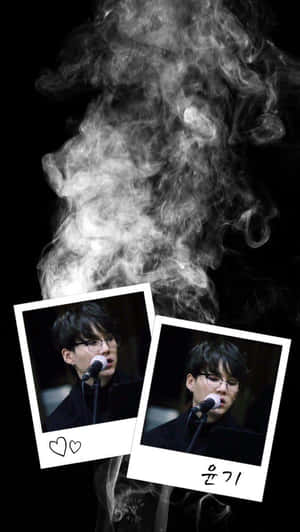 Agust D In A Bold And Dynamic Pose Wallpaper