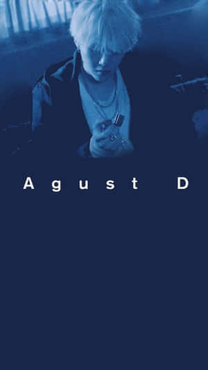 Agust D Rocking The Microphone In Style Wallpaper