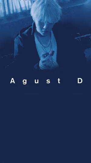 Agust D Rocking The Microphone In Style Wallpaper