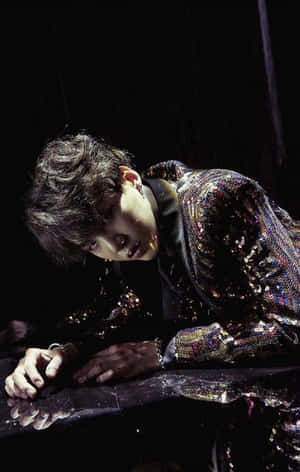 Agust D's Powerful Studio Performance Wallpaper