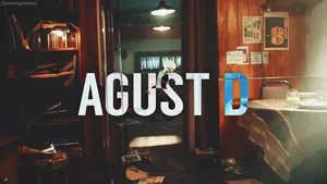 Agust D Striking A Fierce Pose In An Urban Setting Wallpaper