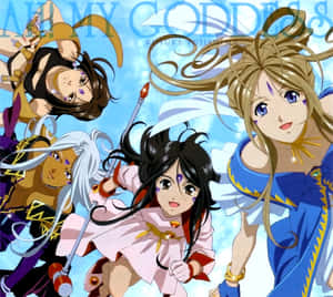 Ah My Goddess Characters Urd Belldandy Skuld Wallpaper