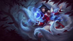 Ahri Cool League Of Legends Art Wallpaper