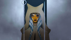 Ahsoka Tano In A White Hood Wallpaper