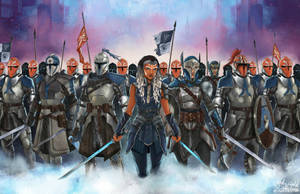 Ahsoka Tano With The Mandalorian Wallpaper