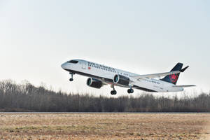 Air Canada Airplane On Land Wallpaper