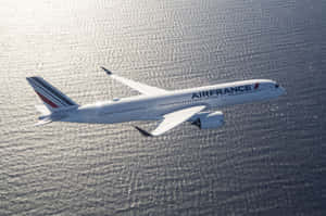 Air France A350 Over Water Wallpaper