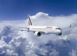 Air France Air Carrier Airbus Over The Clouds Wallpaper