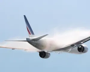 Air France Air Carrier Plane Condensation Wallpaper