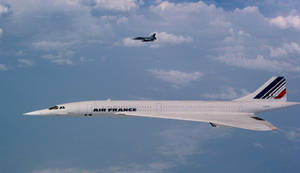 Air France Concorde Supersonic Airliner Wallpaper
