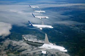 Airbus A350 Formation Flight.jpg Wallpaper