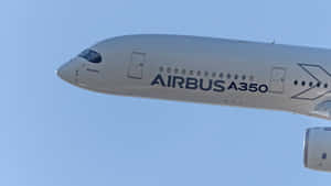 Airbus A350 In Flight Close Up Wallpaper