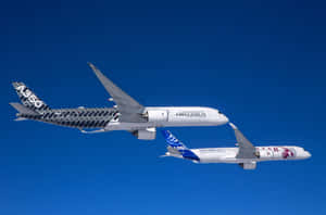 Airbus A350 In Flight Demonstration Wallpaper