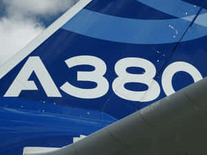 Airbus A380 Tail Fin Close Up Wallpaper