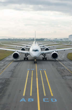 Airbus Aircraft On Tarmac Wallpaper