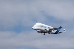 Airbus Beluga In Flight Wallpaper