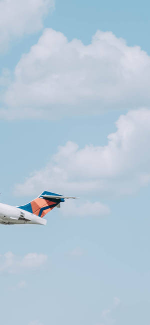 Airplane Tail Light Blue Aesthetic Iphone Wallpaper