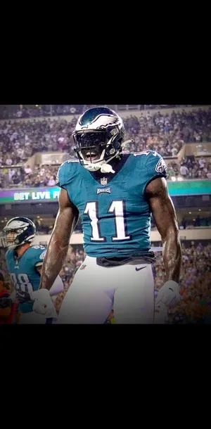 Aj Brown Celebrating Iphone Wallpaper