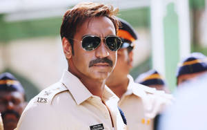 Ajay Devgn In Singham Returns Wallpaper