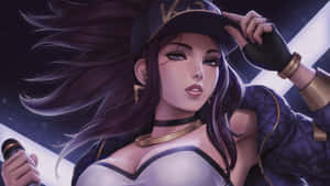 Akali Leagueof Legends Artwork Wallpaper