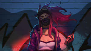 Akali Street Vigilante Art Wallpaper