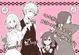 Akane Awakusu Striking A Confident Pose In A Stunning Illustration Wallpaper