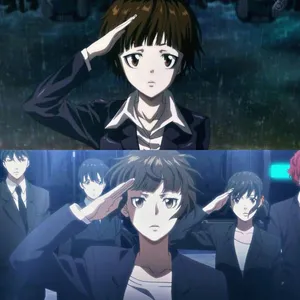 Akane Tsunemori Focused With Determination Wallpaper