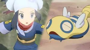 Akari And Dunsparce Wallpaper