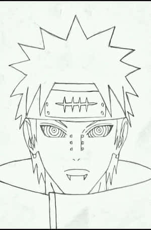 Akatsuki Drawing Of A Mysterious Character