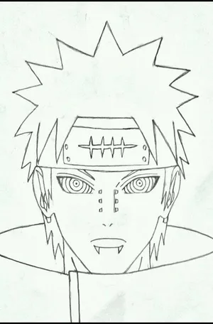 Akatsuki Drawing Of A Mysterious Character