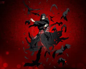 Akatsuki Itachi Pfp Crow Clone Technique Wallpaper