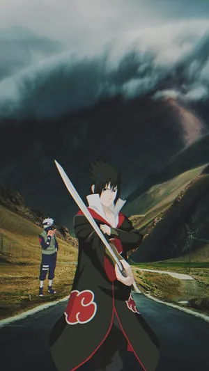 Akatsuki Kakashi, Leader Of The Akatsuki Clan Wallpaper