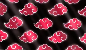 Akatsuki Logo Red Cloud Flag Wallpaper