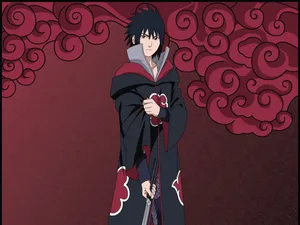 Akatsuki Sasuke Takes On A New Mission Wallpaper