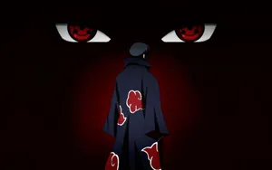 Akatsuki Sasuke Taking On His Enemies Wallpaper
