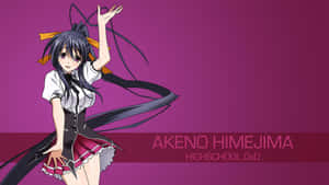 Akeno Himejima Glowing Beauty Wallpaper