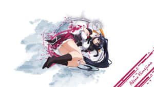 Akeno Himejima With Lightning Powers Wallpaper