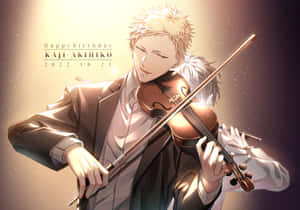 Akihiko Kaji Violinist Birthday Celebration Wallpaper