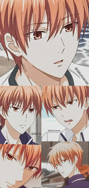 Akito Sohma Expressions Collage Wallpaper