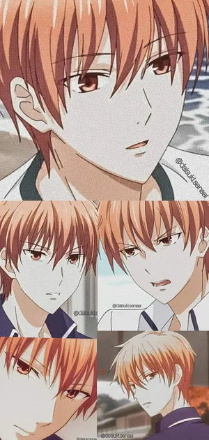 Akito Sohma Expressions Collage Wallpaper