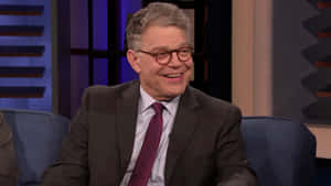 Al Franken With A Thoughtful Expression Wallpaper