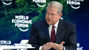 Al Gore At The World Economic Forum Wallpaper