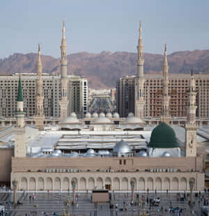 Al Masjid_an Nabawi_ Medina_ Landscape Wallpaper