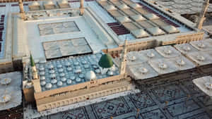 Al Masjid_an Nabawi_ Top_ View Wallpaper