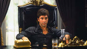 Al Pacino As Tony Montana In The Film Scarface Wallpaper