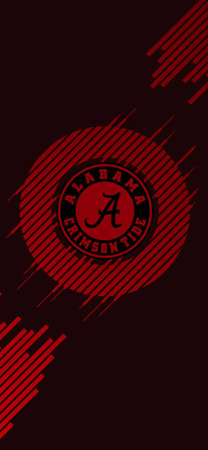 Alabama Crimson Tide Dark Red Art Wallpaper