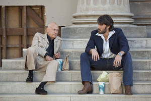 Alan Arkin With Actor Ben Affleck Wallpaper