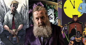 Alan Moore - Legendary Comic Book Writer And Novelist Wallpaper