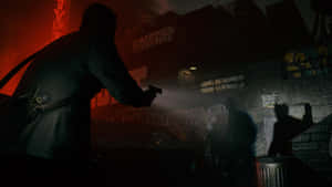 Alan Wake2 Dark Alley Standoff Wallpaper